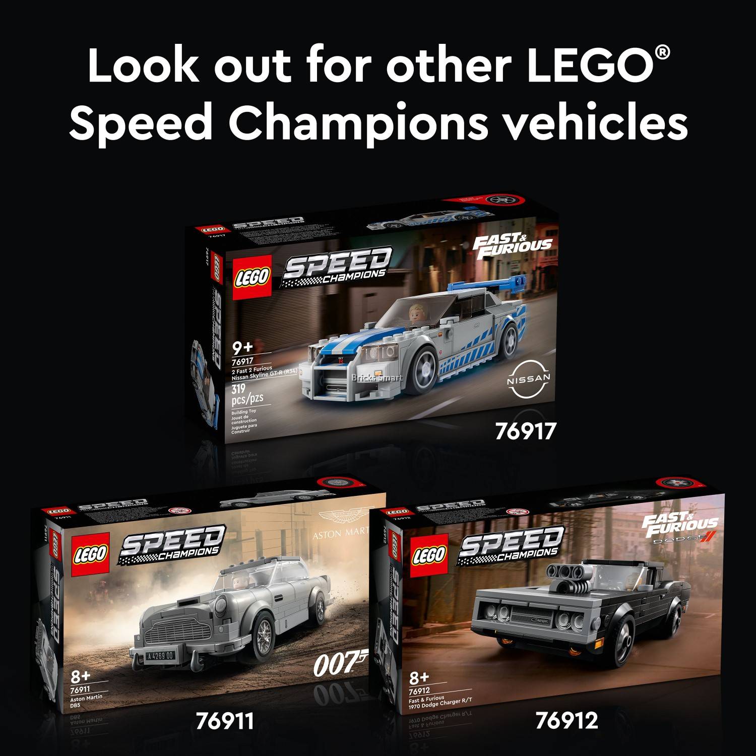 LEGO 76917 Speed Champions 2 Fast 2 Furious Nissan Skyline GT-R (R34)