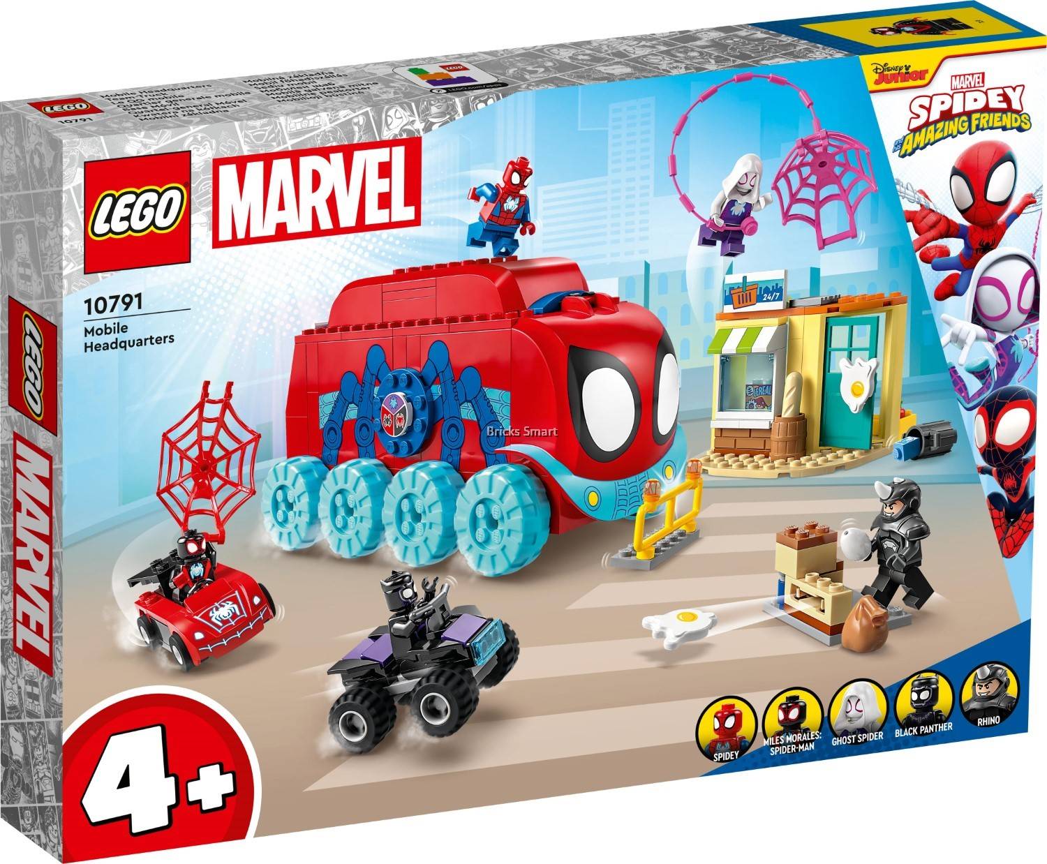 LEGO 10791 Juniors Team Spideys Mobile Headquarters Building Toy Set (187  Pieces)
