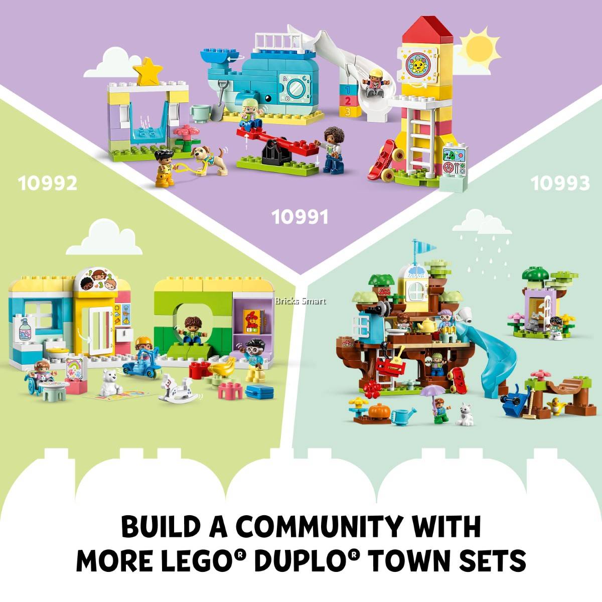 LEGO 10994 DUPLO Town 3in1 Family House Building Toy Set