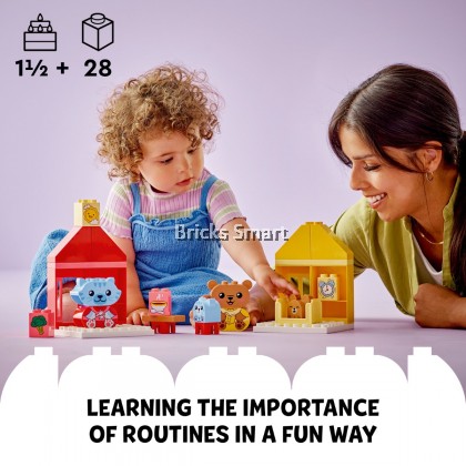 Duplo Routine LEGO 10414 DUPLO Daily Routines Eating & Bedtime Building Toy Set