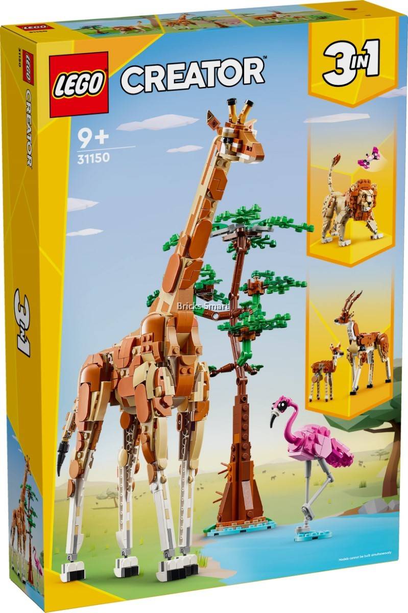 LEGO 31150 Creator Wild Safari Animals Building Toy Set