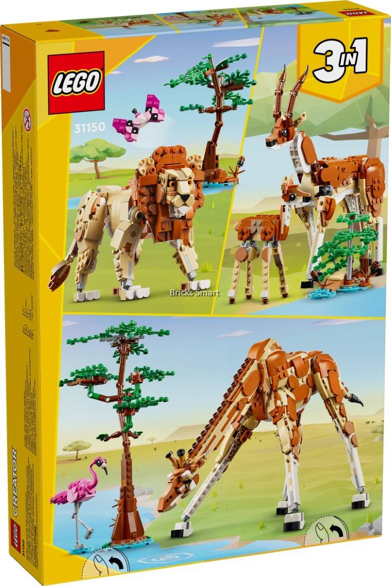 LEGO 31150 Creator Wild Safari Animals Building Toy Set