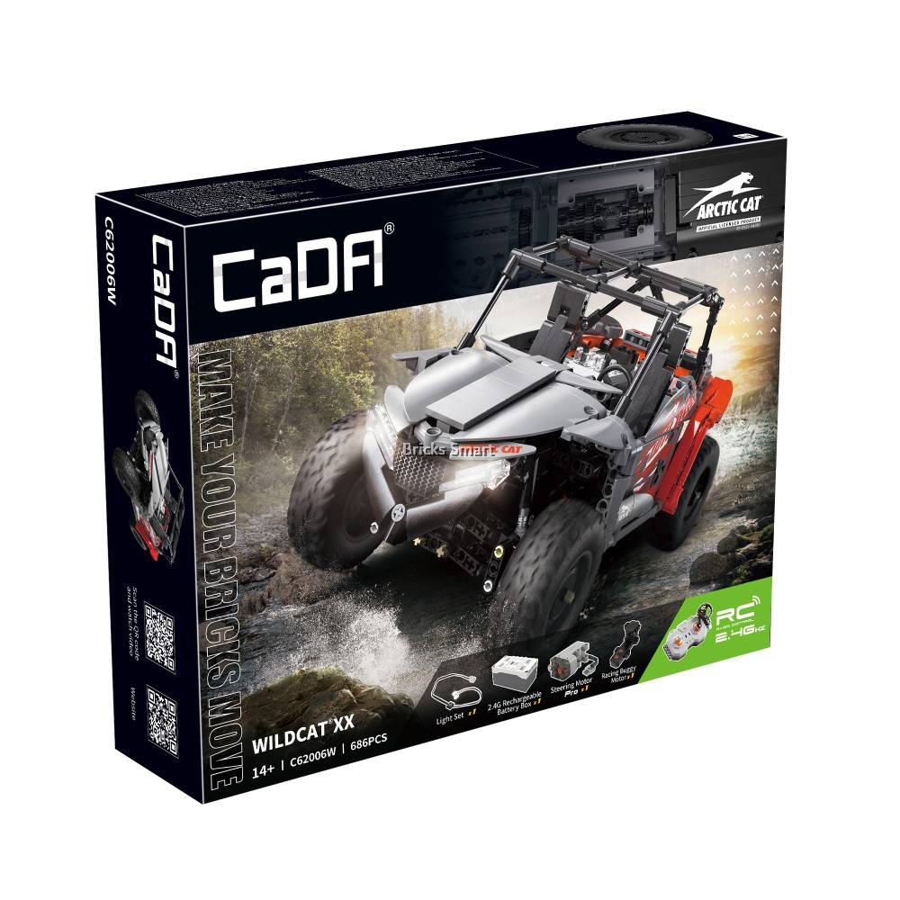 CaDA Arctic Cat Wildcat XX 1:12 C62006W Block Toy Set (686 Pieces)