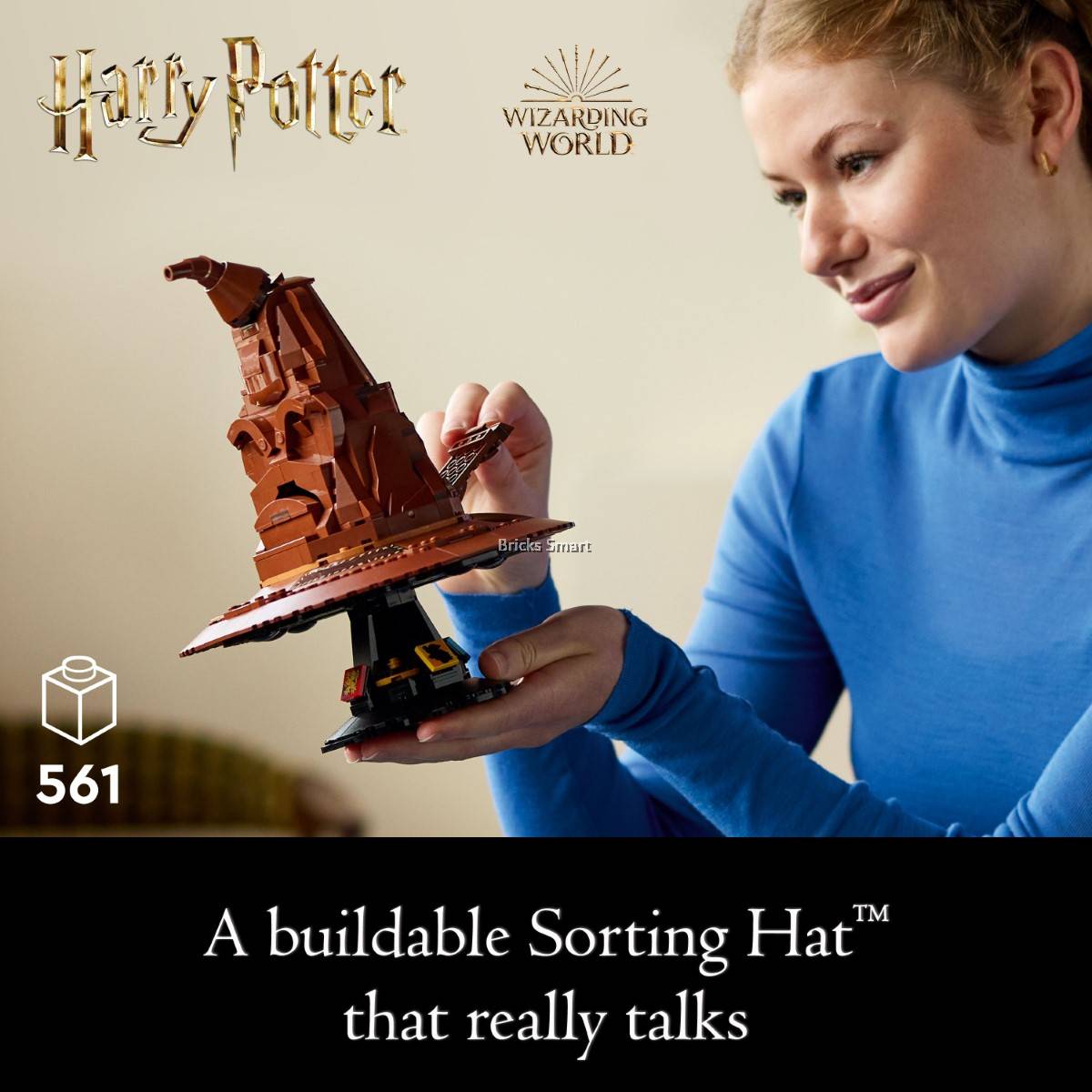 LEGO 76429 Harry Potter Talking Sorting Hat Building Toy Set