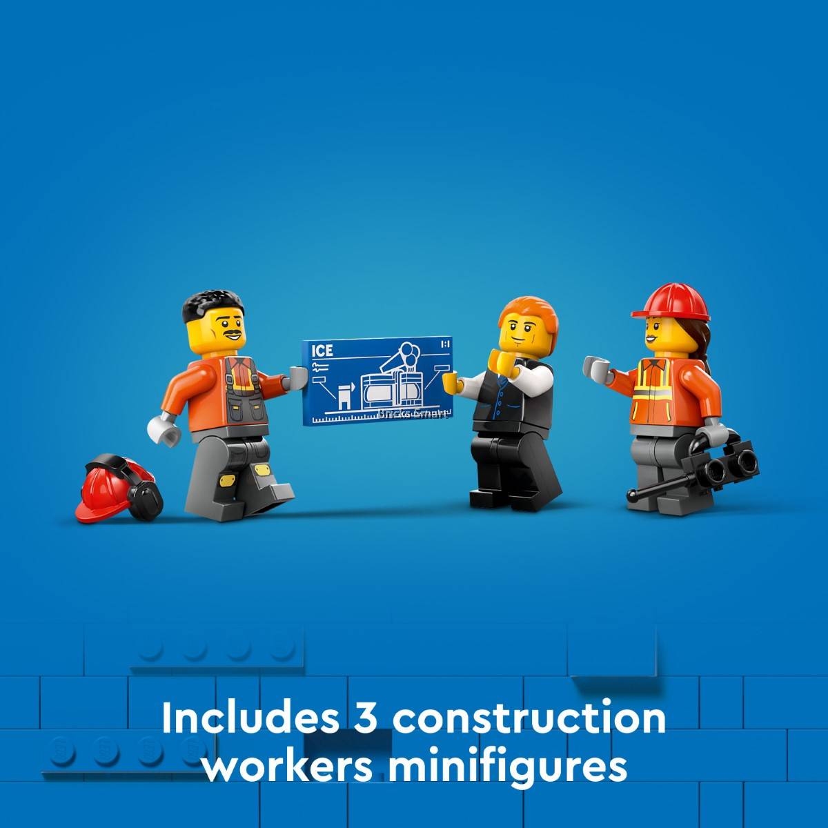 LEGO 60420 City Yellow Construction Excavator Building Toy Set (633 Pieces)