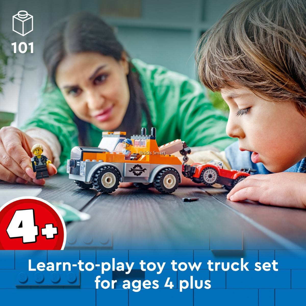 LEGO 60435 City Tow Truck and Sports Car Repair Building Toy Set