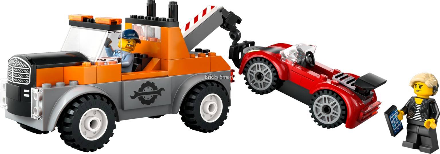 LEGO 60435 City Tow Truck and Sports Car Repair Building Toy Set