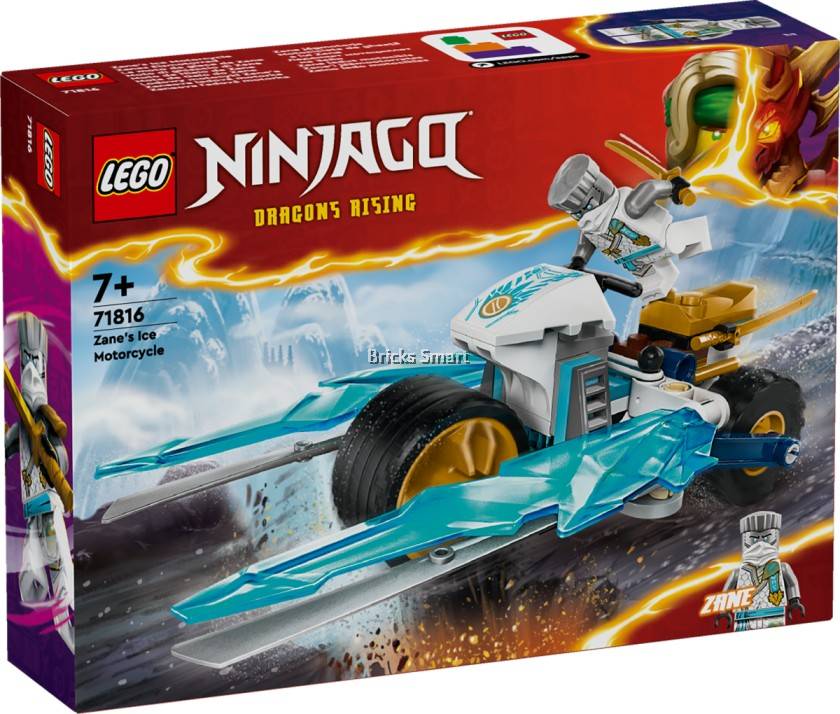 LEGO 71816 Ninjago Zane's Ice Motorcycle Building Toy Set