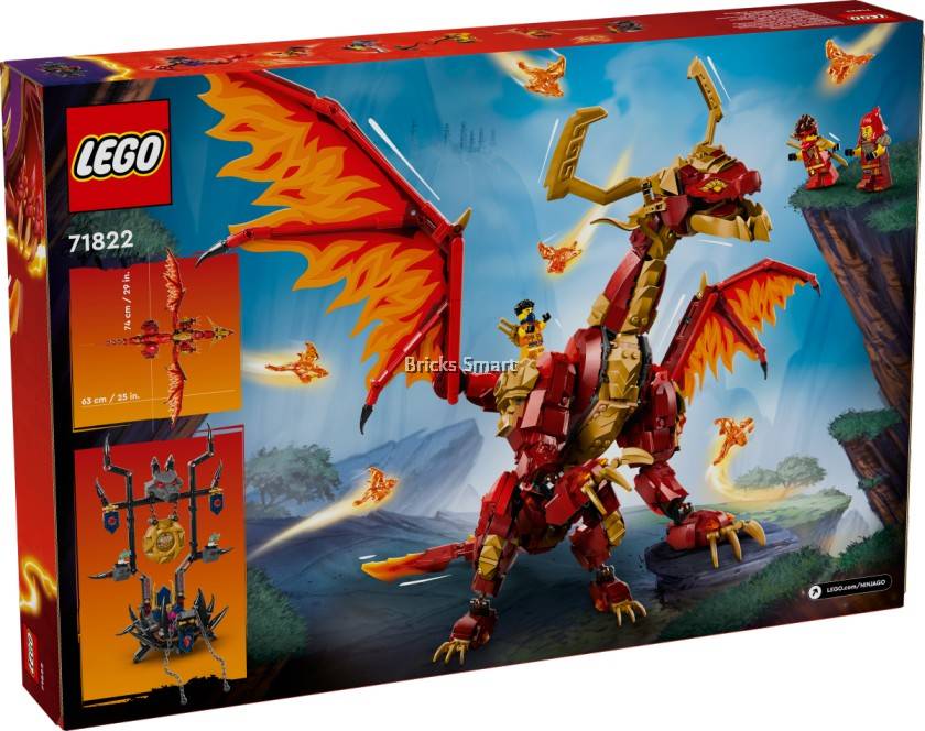 LEGO 71822 Ninjago Source Dragon of Motion Building Toy Set