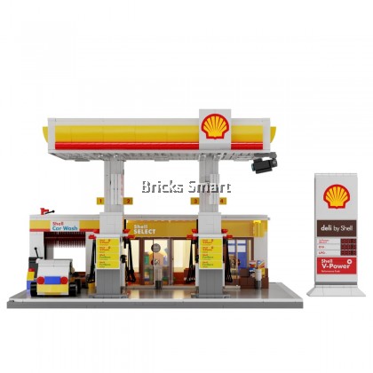 CaDA Shell Retail Station C66026W Block Toy Set (1309 Pieces)