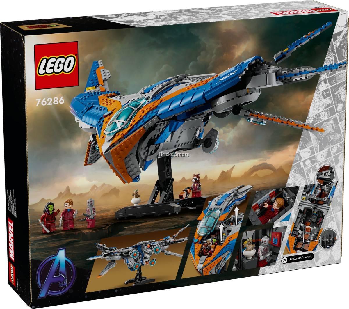 LEGO 76286 Marvel Guardians of the Galaxy: The Milano Building Toy Set