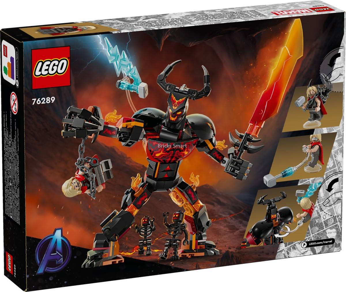 LEGO 76289 Marvel Thor vs. Surtur Construction Figure Building Toy Set