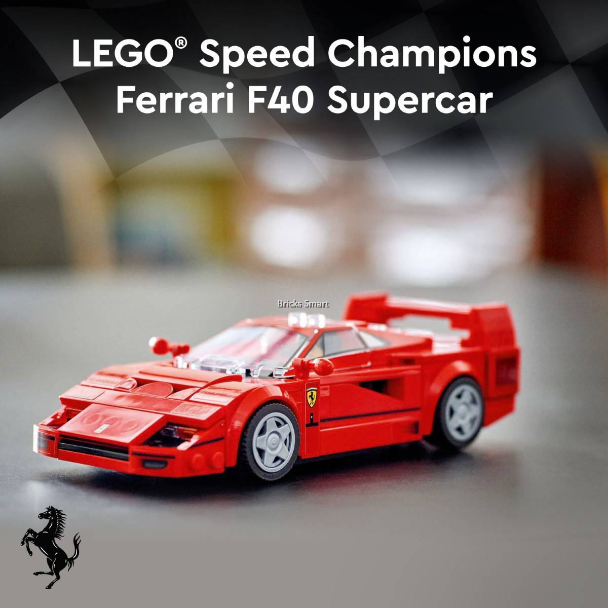 LEGO 76934 Speed Champion Ferrari F40 Supercar Building Toy Set
