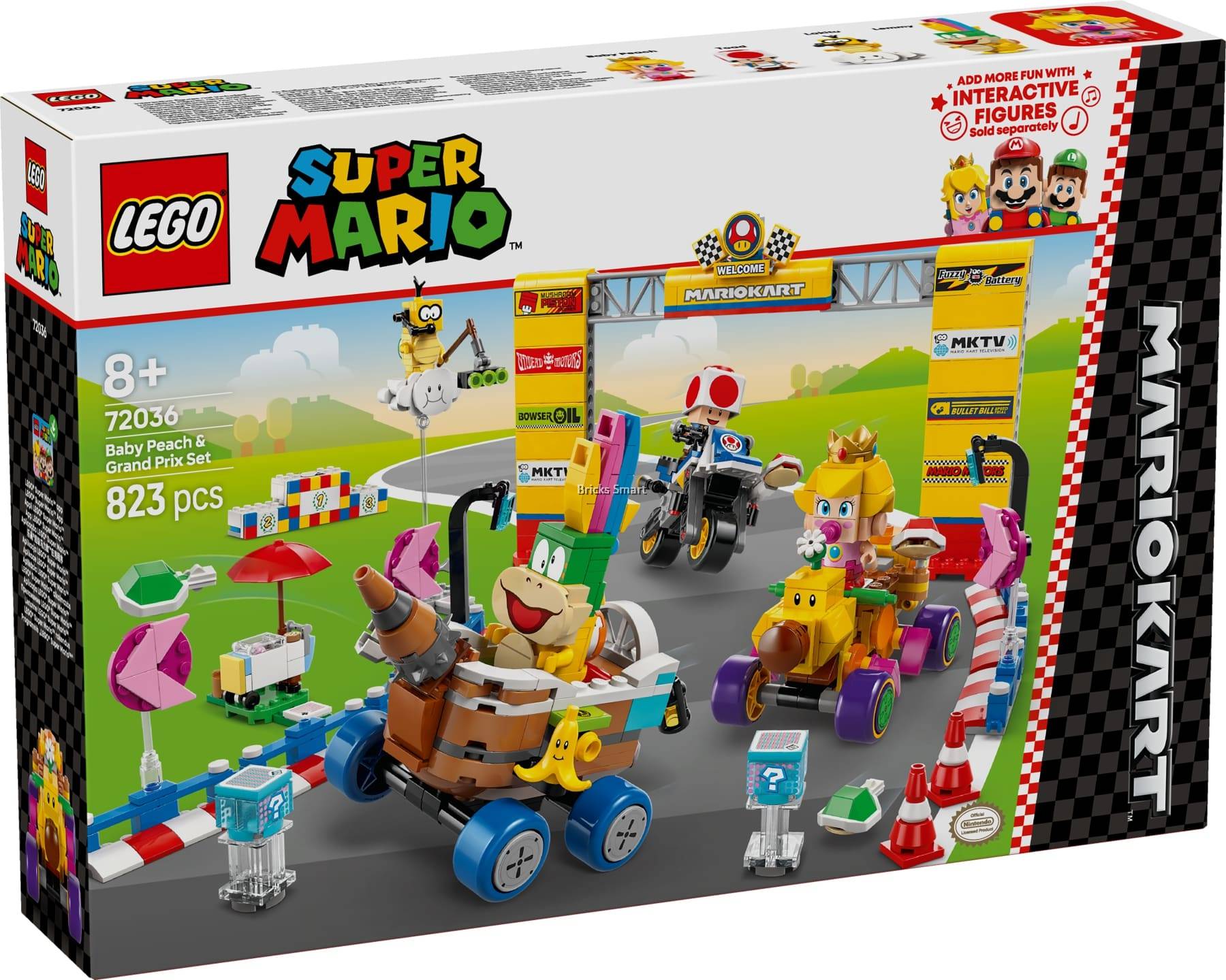LEGO 72036 Super Mario Kart – Baby Peach & Grand Prix Set Building