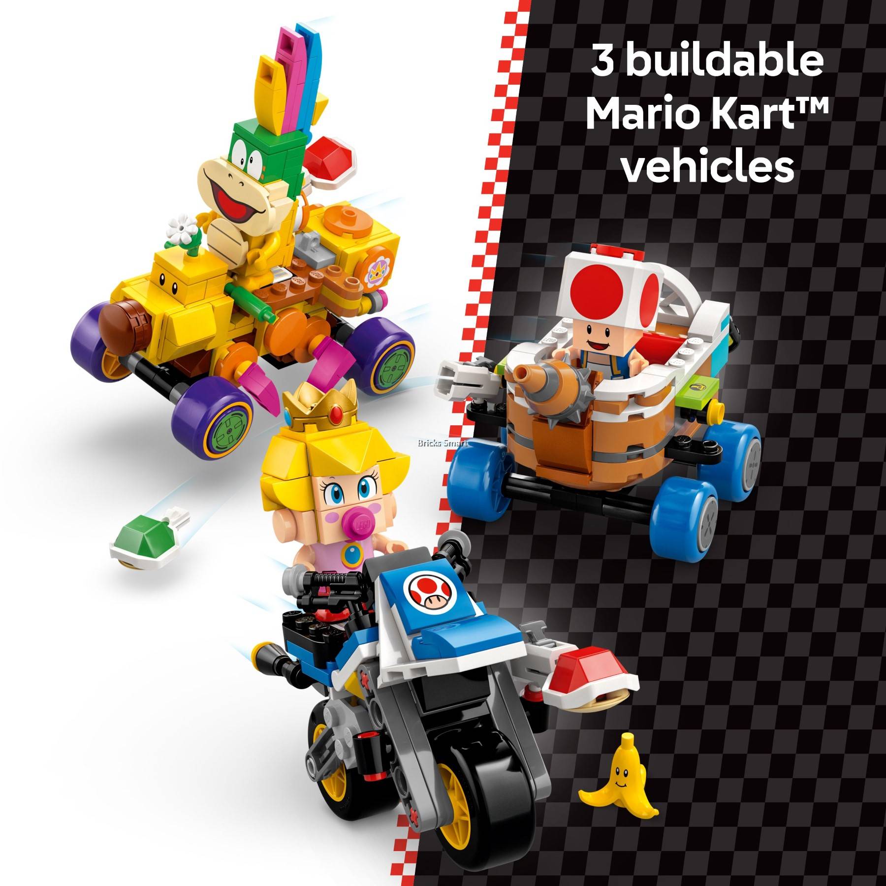 LEGO 72036 Super Mario Kart – Baby Peach & Grand Prix Set Building