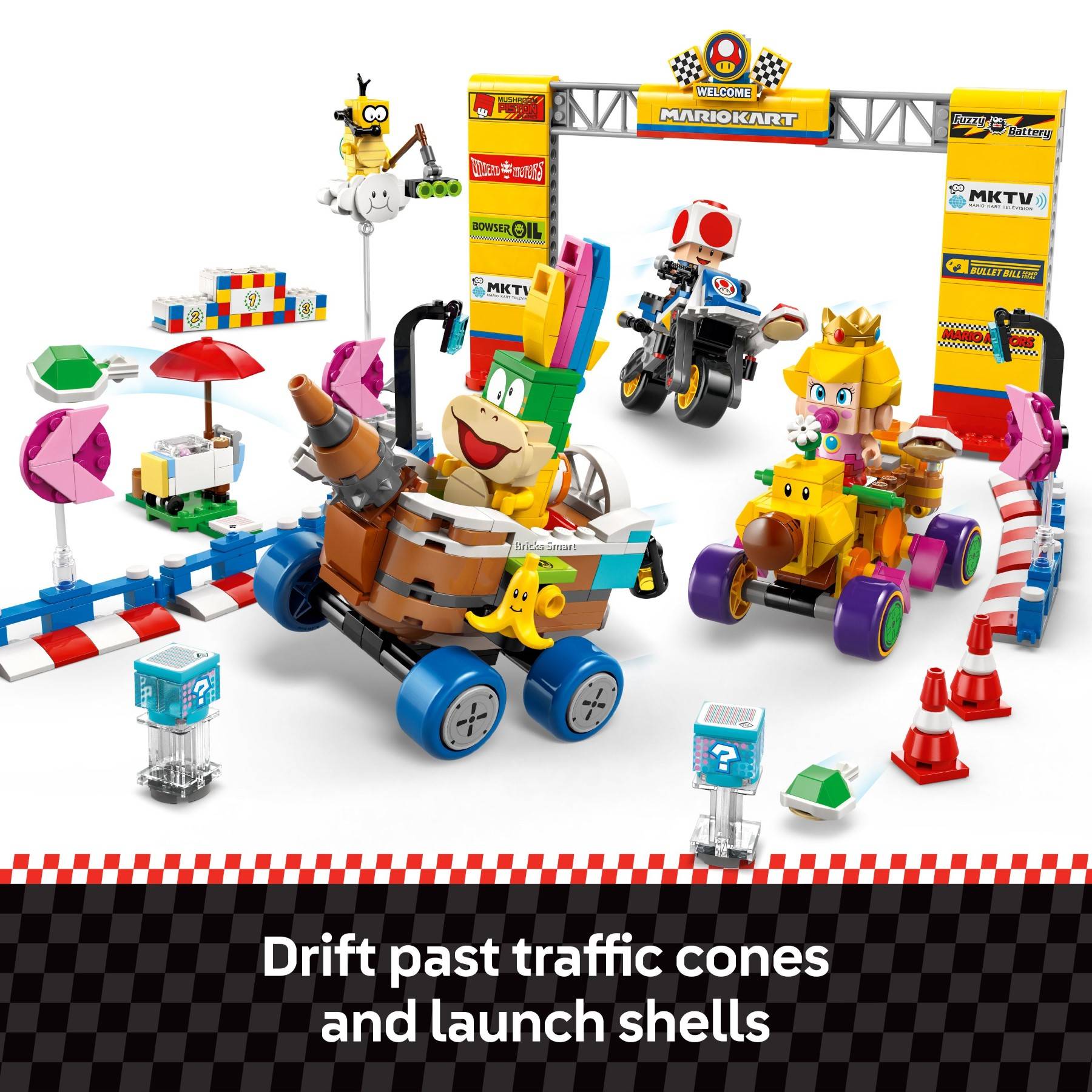 LEGO 72036 Super Mario Kart – Baby Peach & Grand Prix Set Building