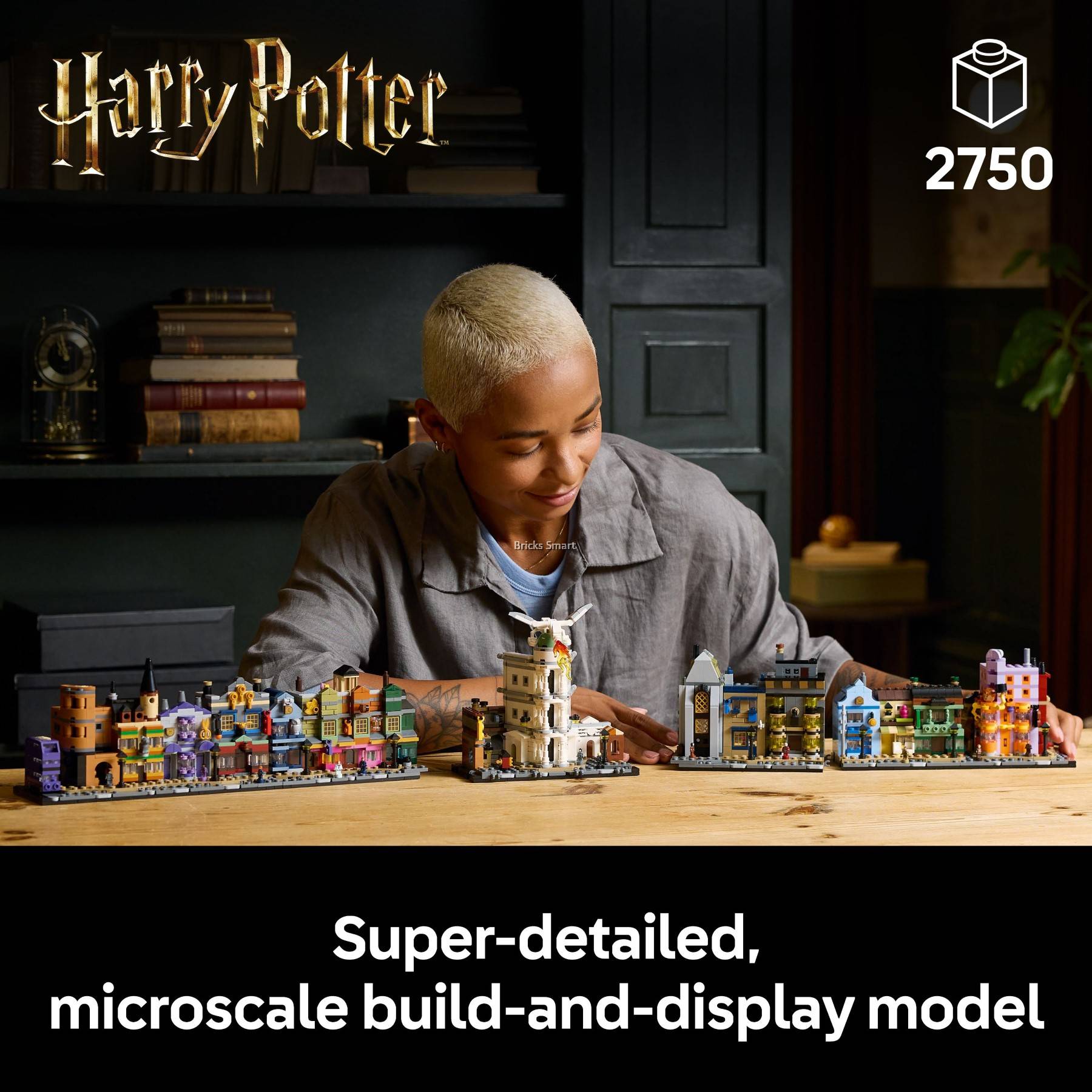 LEGO 76444 Harry Potter Diagon Alley Wizarding Shops Building Toy Set ...
