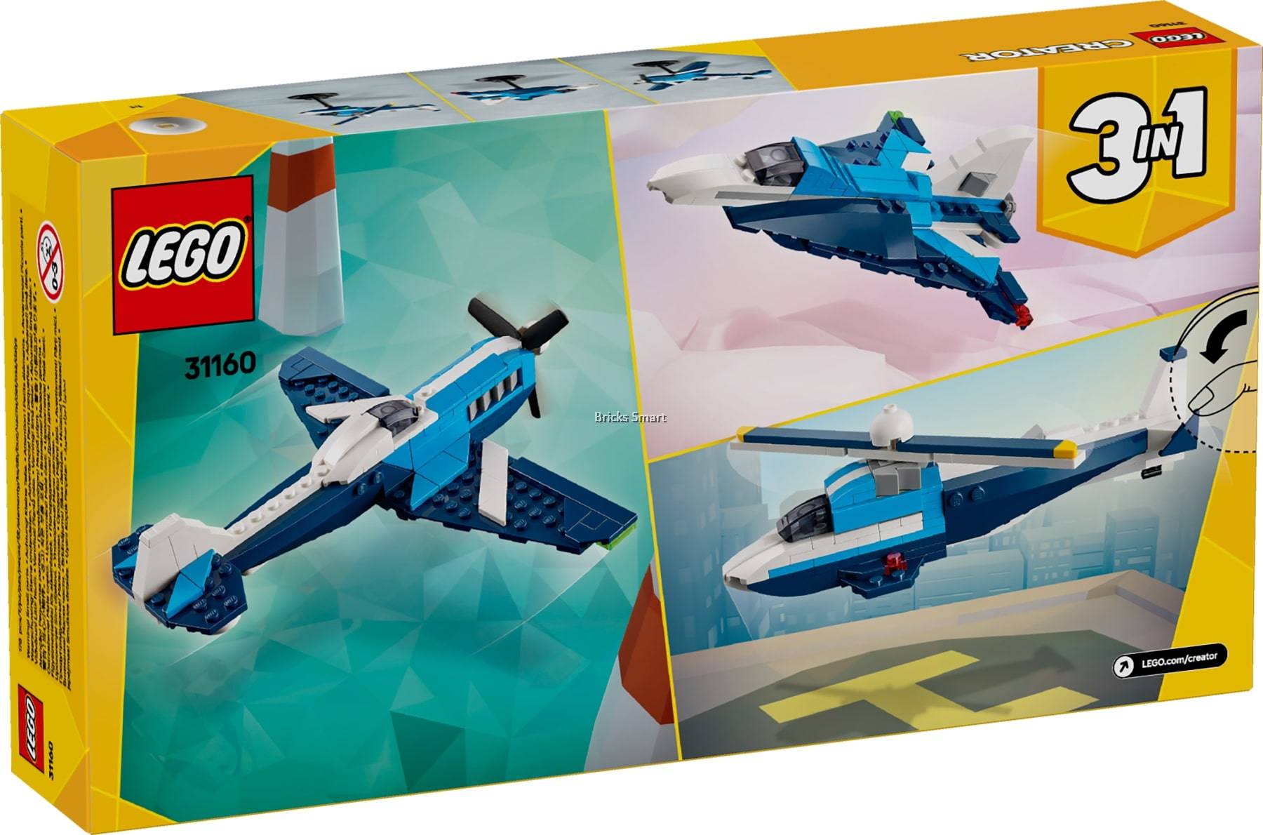 LEGO 31160 LEGO Creator Aircraft: Race Plane Building Toy Set (178