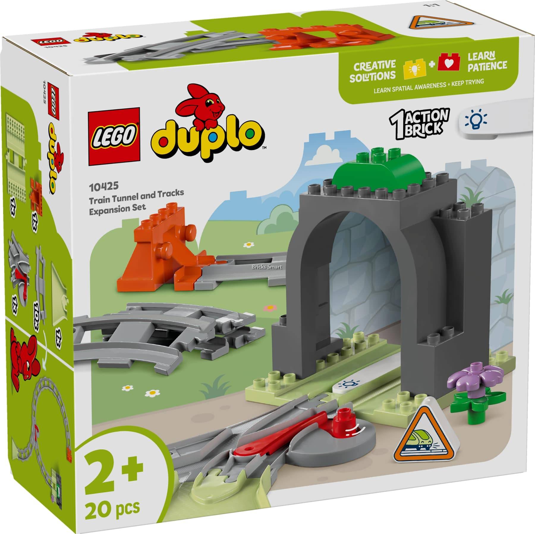 LEGO 10425 DUPLO Train Tunnel and Tracks Expansion Set Building