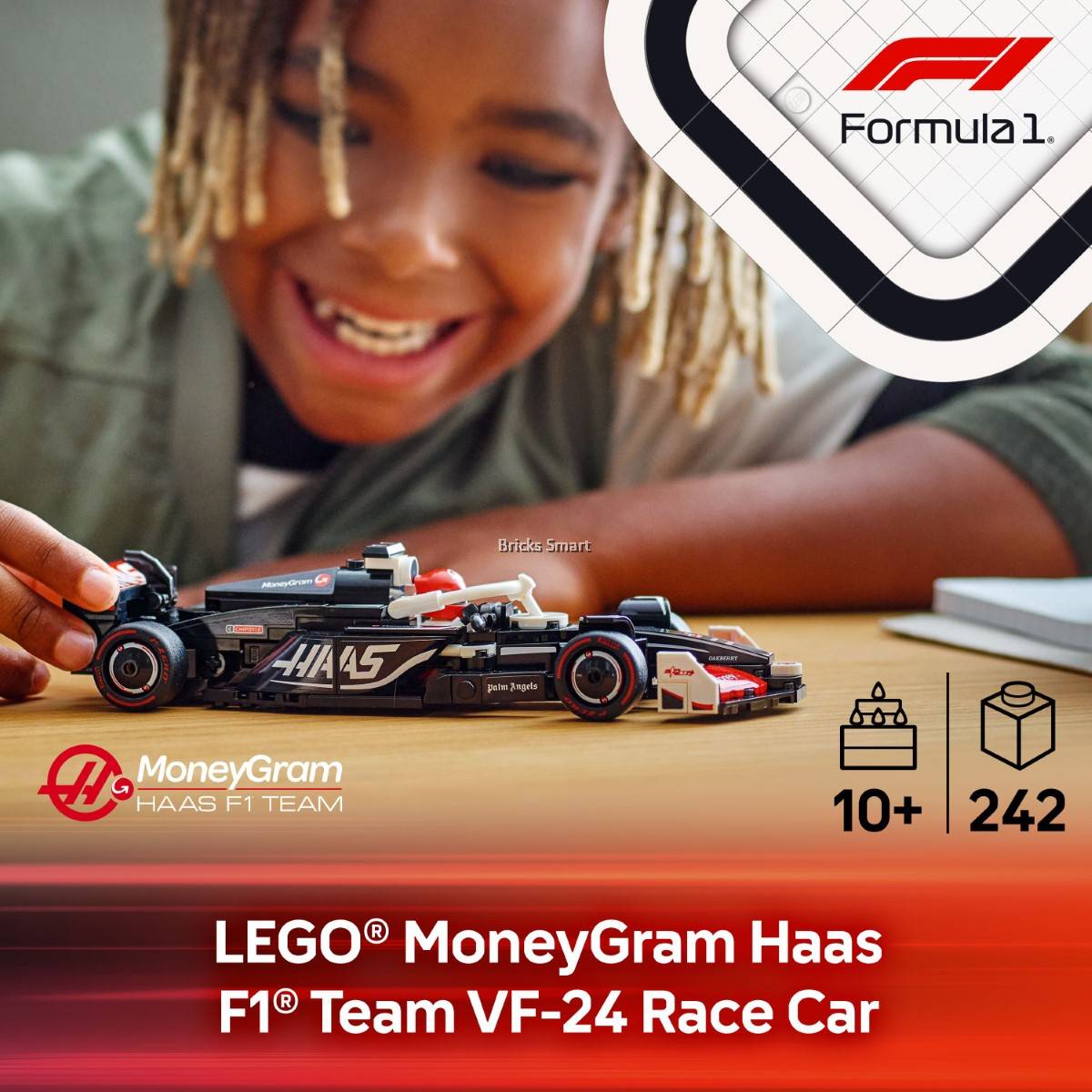 LEGO 77250 Speed Champions MoneyGram Haas F1 Team VF-24 Race Car ...