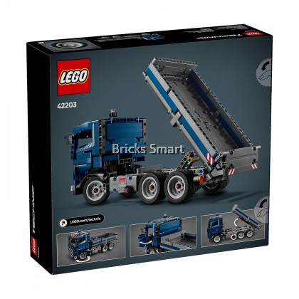LEGO 42203 Technic Tipping Dump Truck Building Toy Set (462 Pieces)