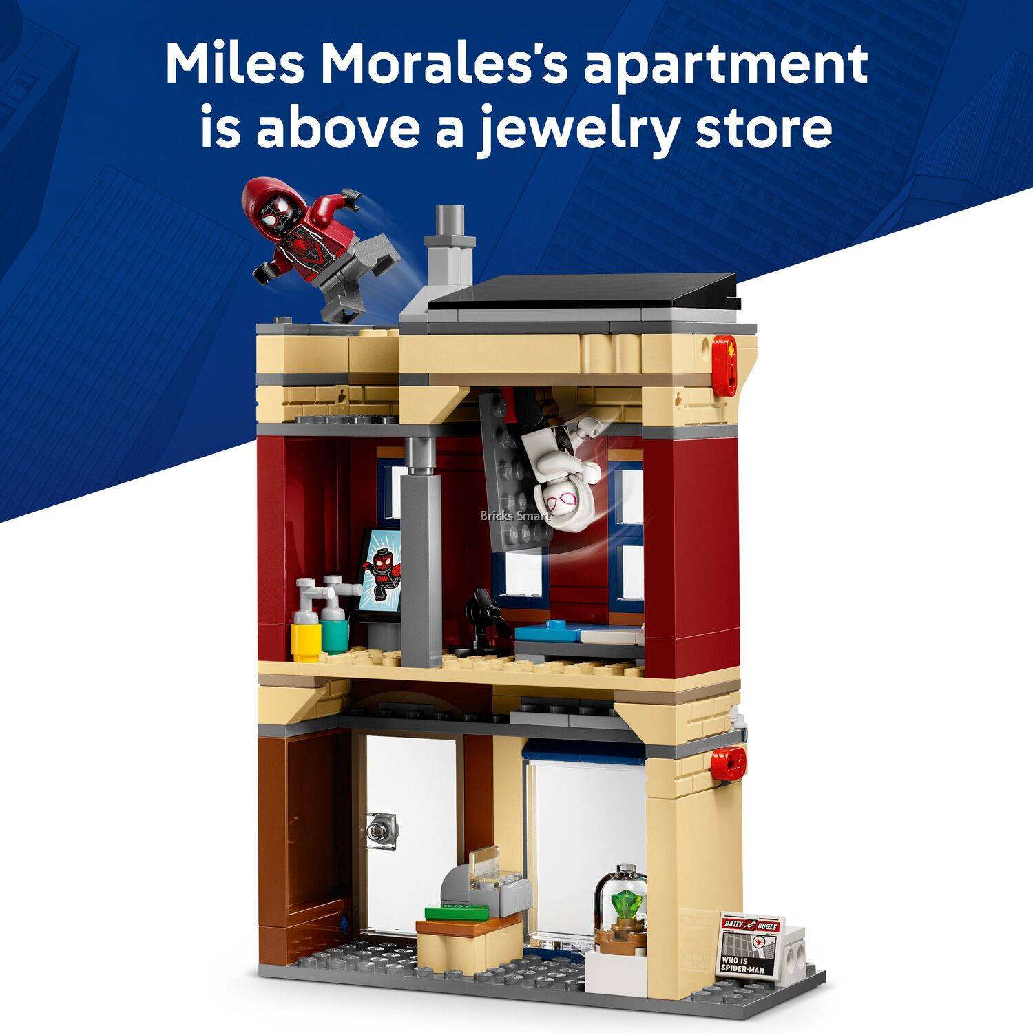 LEGO 76324 Marvel Super Heroes Spider-Man vs. Oscorp Building Toy Set