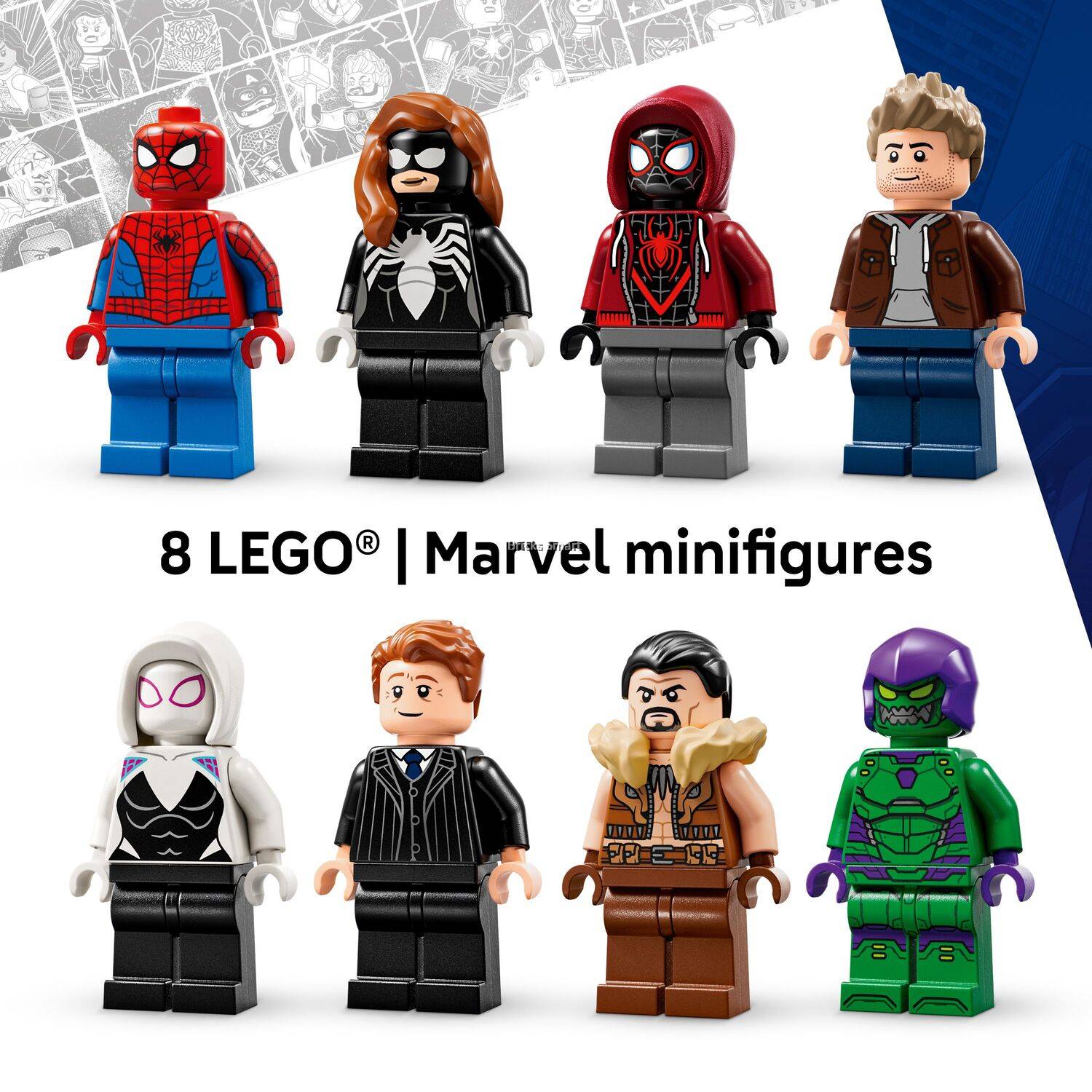 LEGO 76324 Marvel Super Heroes Spider-Man vs. Oscorp Building Toy Set