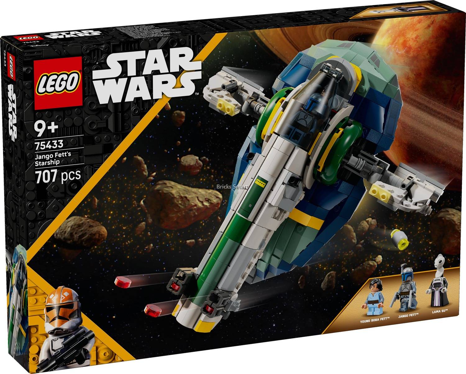 LEGO 75433 Star Wars Jango Fett's Starship Building Toy Set