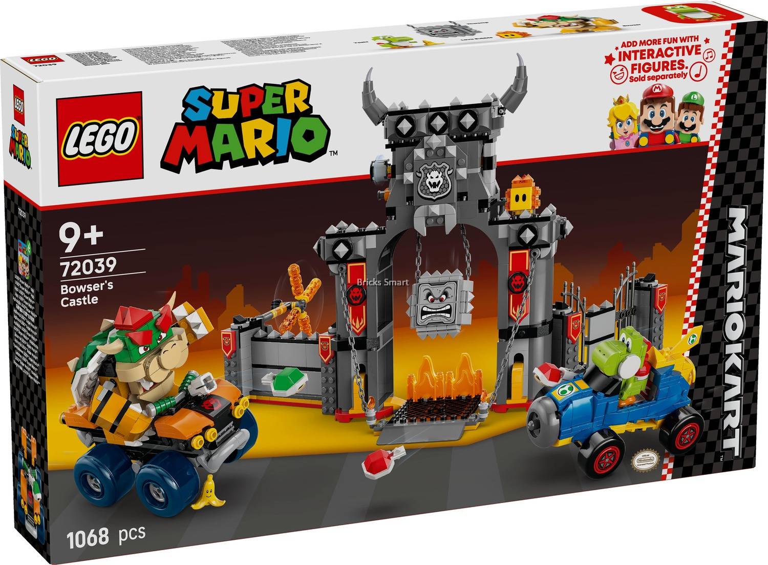 LEGO 72039 Super Mario Mario Kart – Bowser's Castle Building Toy Set