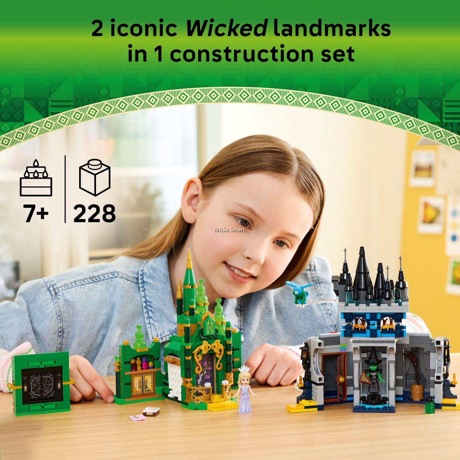 LEGO 75689 Wicked Emerald City & Kiamo Ko Castle Building Toy Set