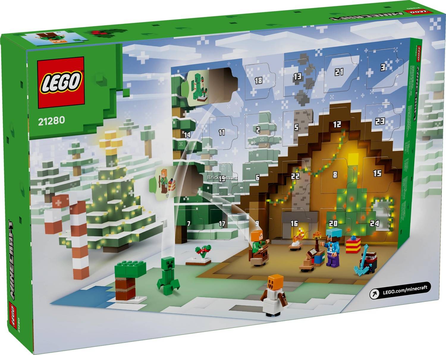LEGO 21280 Minecraft Advent Calendar 2025 Building Toy Set (300 Pieces)