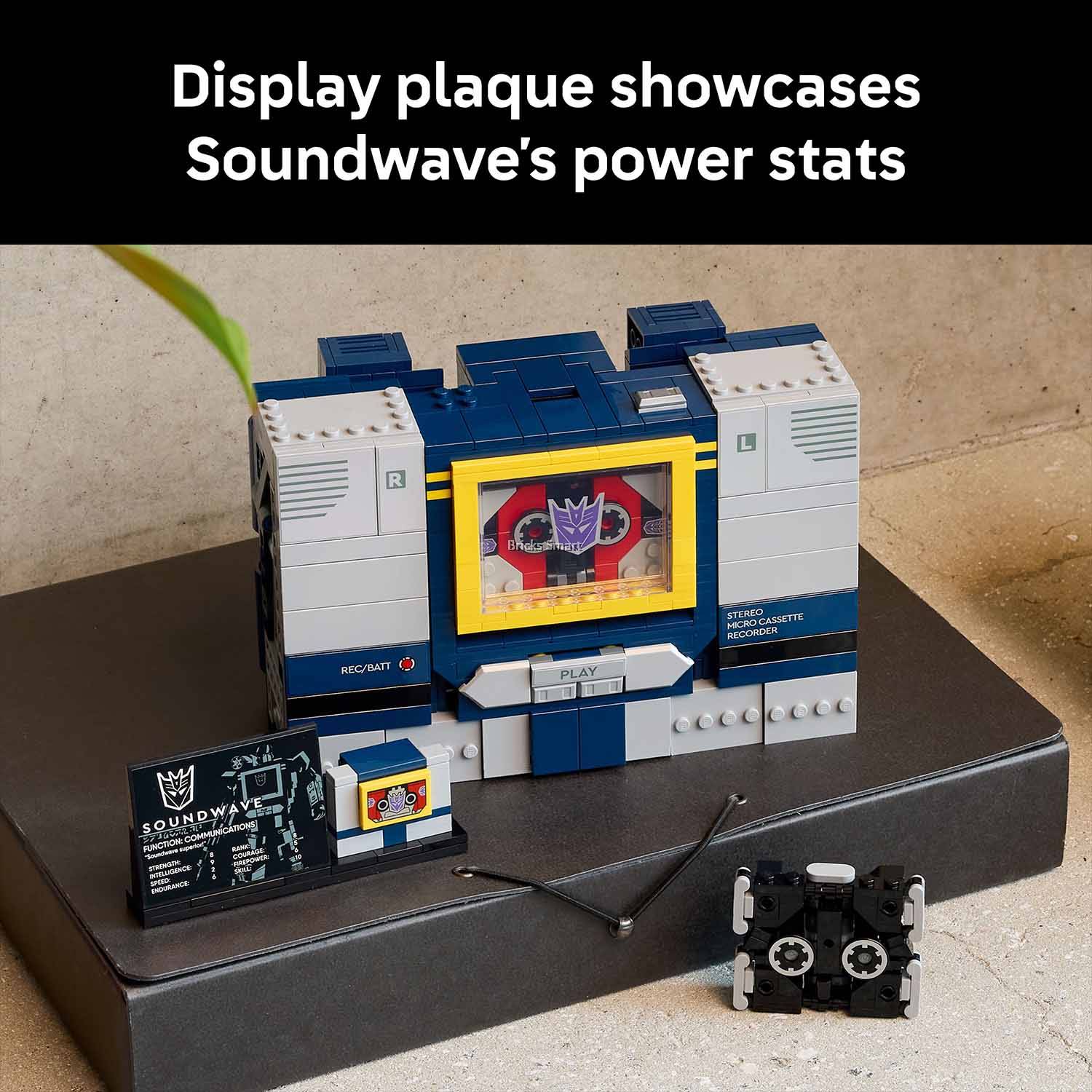 LEGO 10358 Icons Transformers: Soundwave Building Toy Set (1505 Pieces)