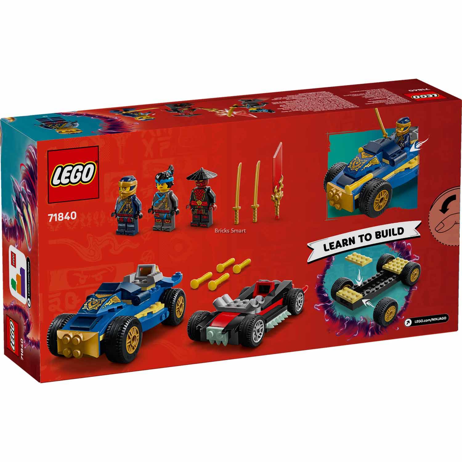 LEGO 71840 NINJAGO Rogue vs Drix Race Car Duel Ninja Toy Playset