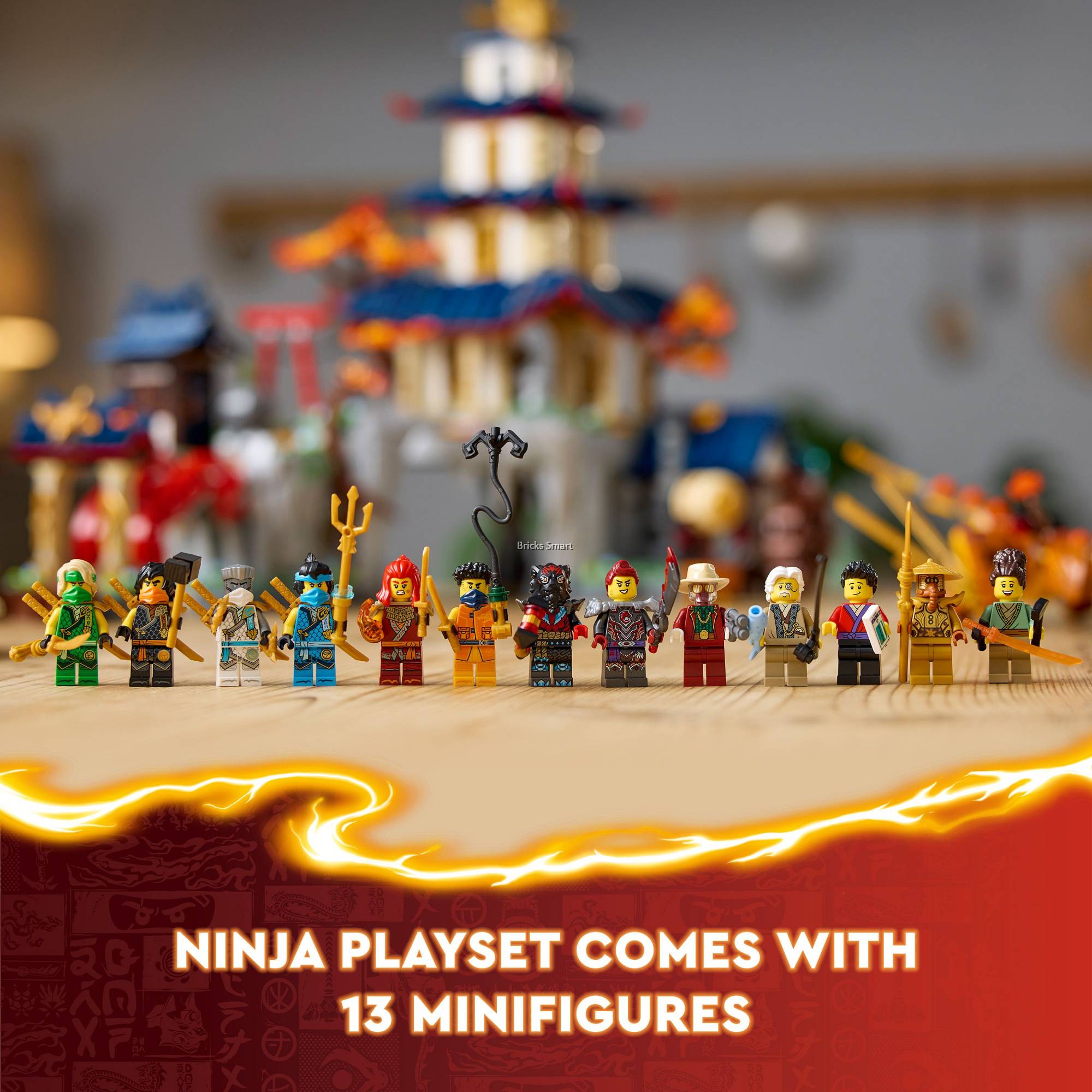 LEGO 71814 Ninjago Tournament Temple City Building Toy Set (3489 Pieces)