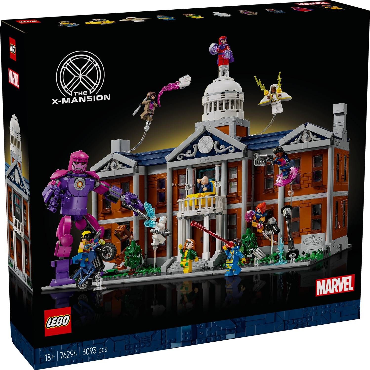 LEGO 76294 Marvel X-Men: The X-Mansion Building Toy Set (3093 Pieces)