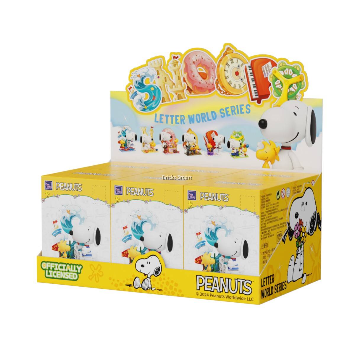 Pantasy Snoopy P86912 Snoopy Letter World Series Blind Box (Box of 6)