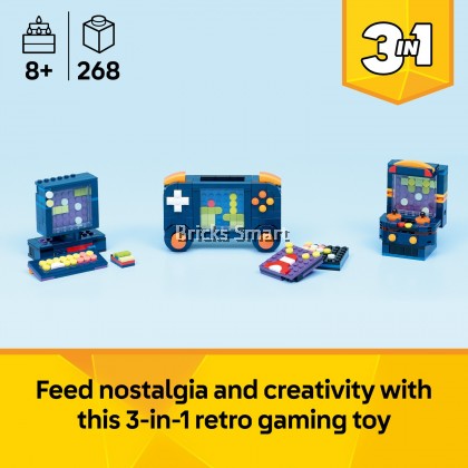 Lego Creator Computer LEGO 31380 Creator 3 in 1 Retro Gaming Console Toy Rebuilds into a ...