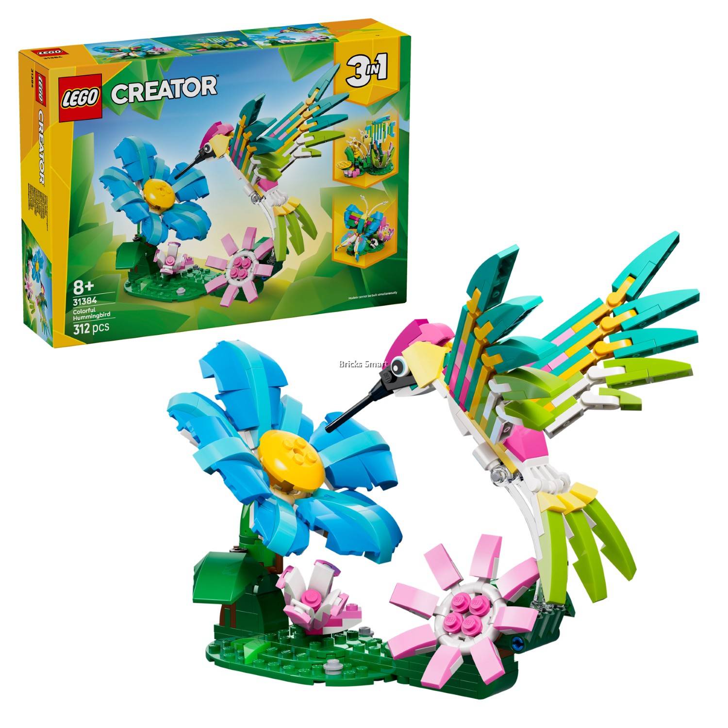 LEGO 31384 Creator 3 in 1 Wild Animals: Colorful Hummingbird