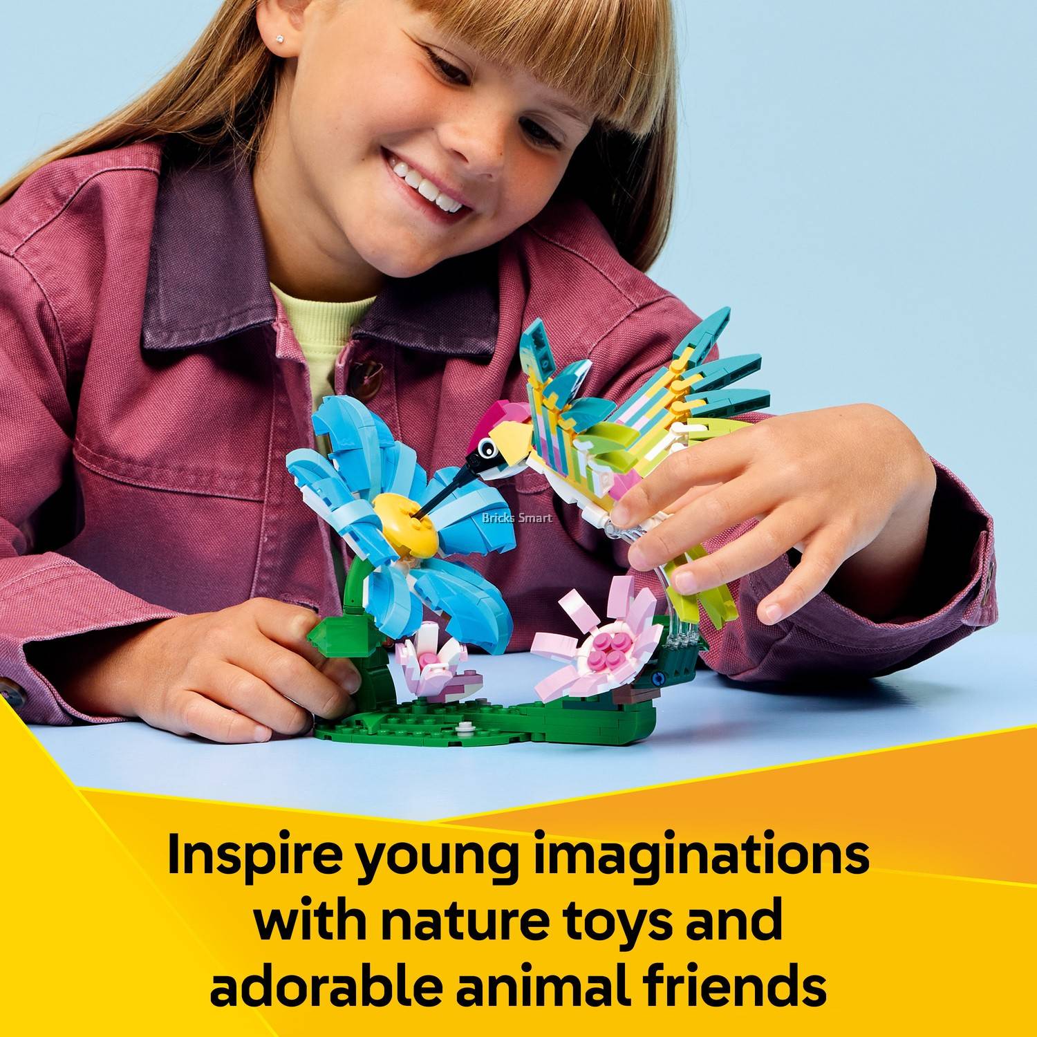 スマイルグリッター LEGO 31384 Creator 3 in 1 Wild Animals: Colorful Hummingbird