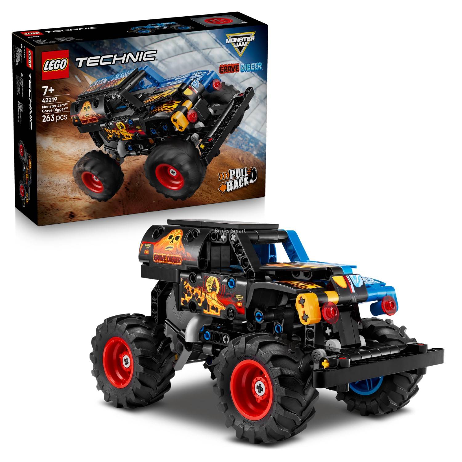 LEGO 42219 Technic™ Monster Jam™ Grave Digger™ Fire and Ice Pull LEGO 42219 Technic™ Monster Jam™ Grave Digger™ Fire and Ice Pull