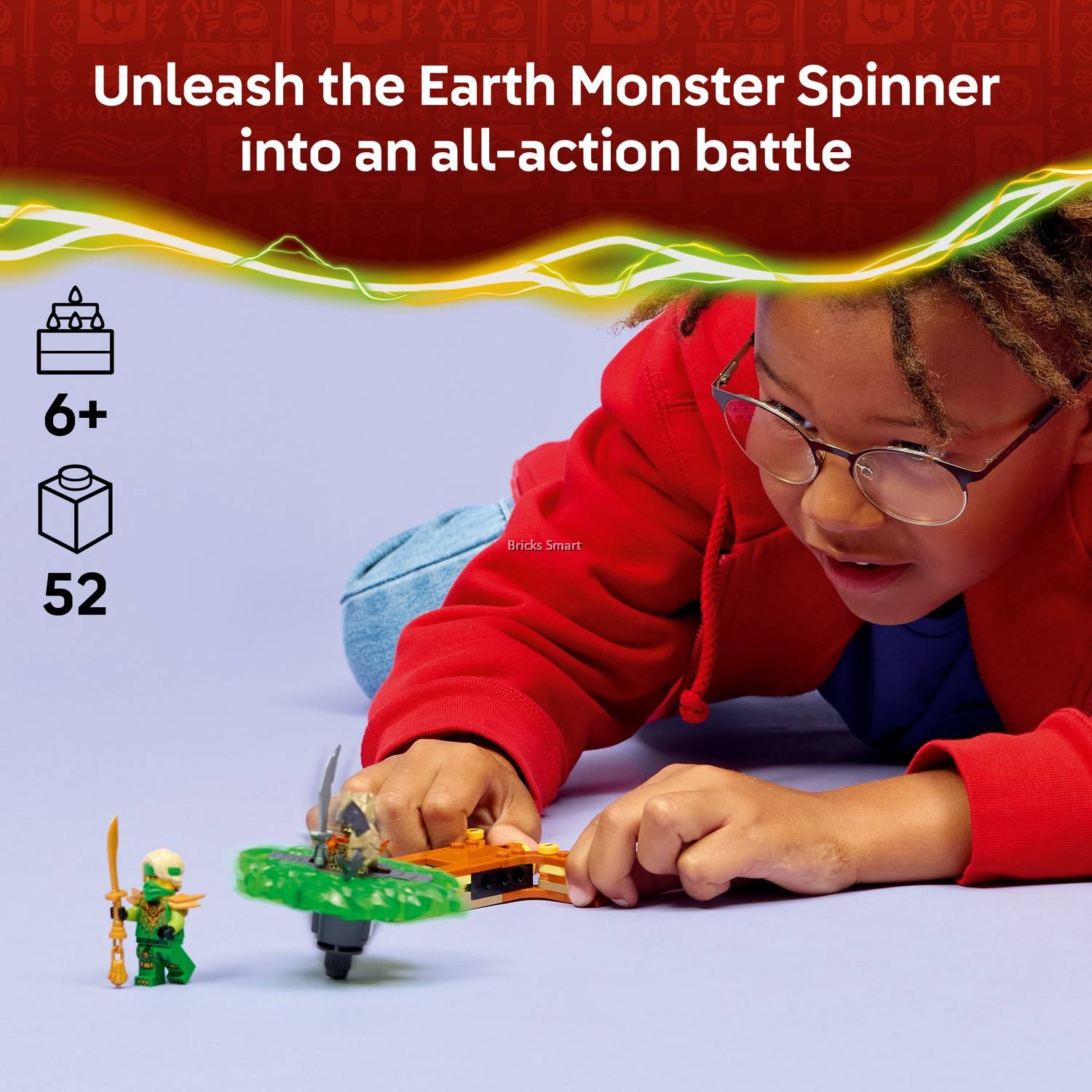 LEGO 71850 NINJAGO® Lloyd vs. Earth Monster Spinner Battle Toy Set with ...