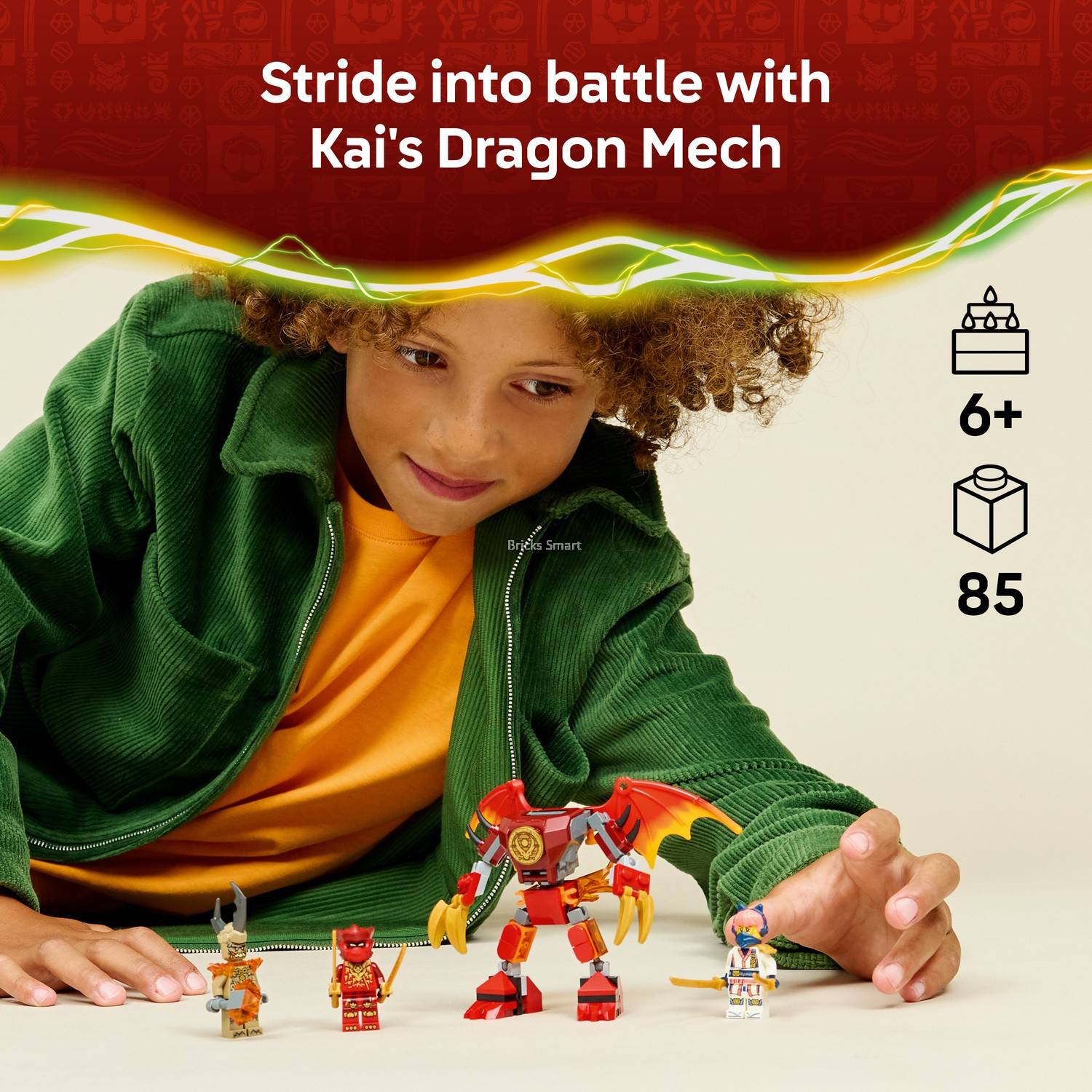 LEGO 71851 NINJAGO® Kai's Dragon Mech Battle Pack Mech Toy Playset