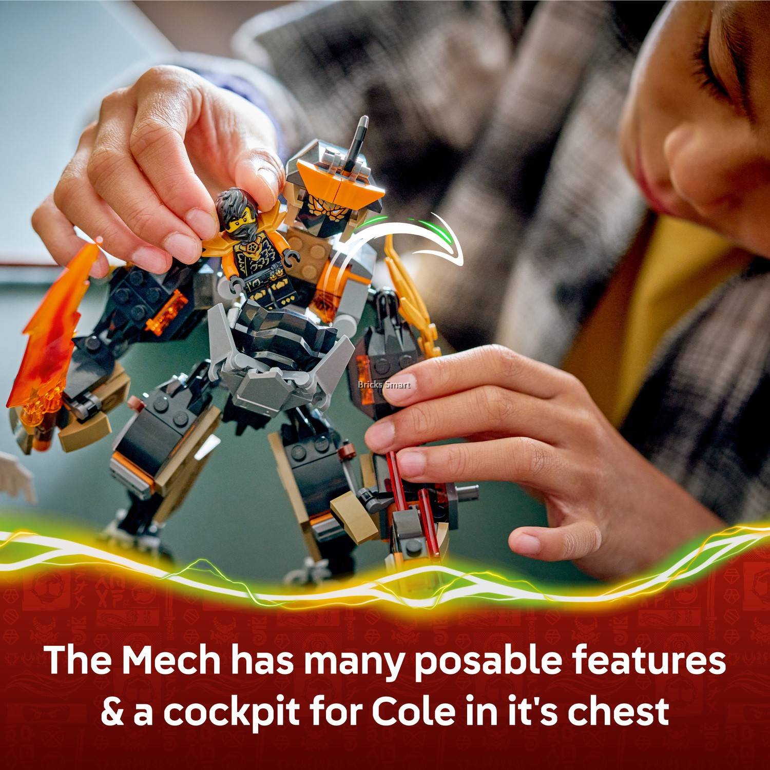 LEGO 71854 NINJAGO® Cole's Mission Mech & Dragon Zane Ninja Toys