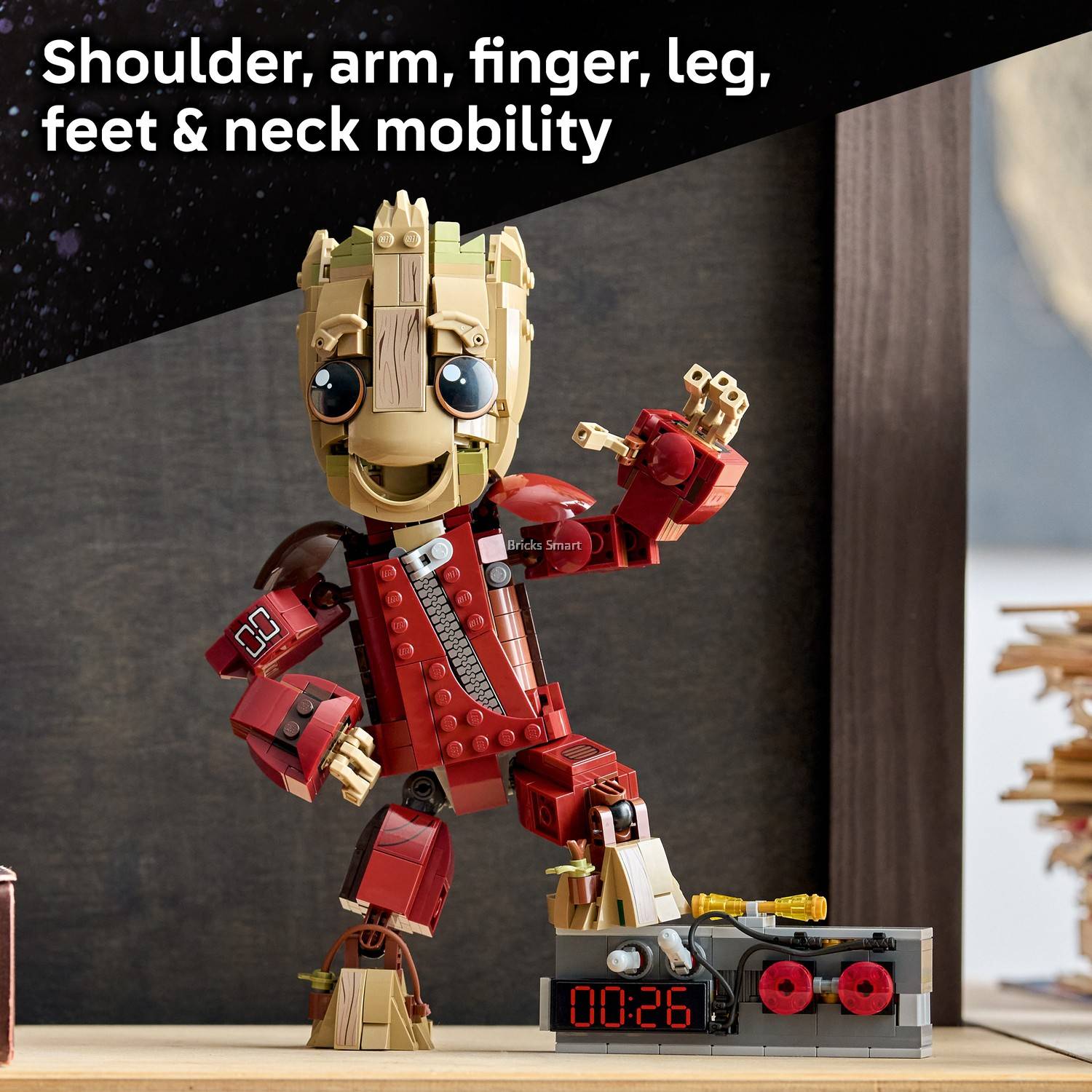 すと LEGO 76341 Marvel Ravager Jumpsuit Groot Super Hero Action Toy