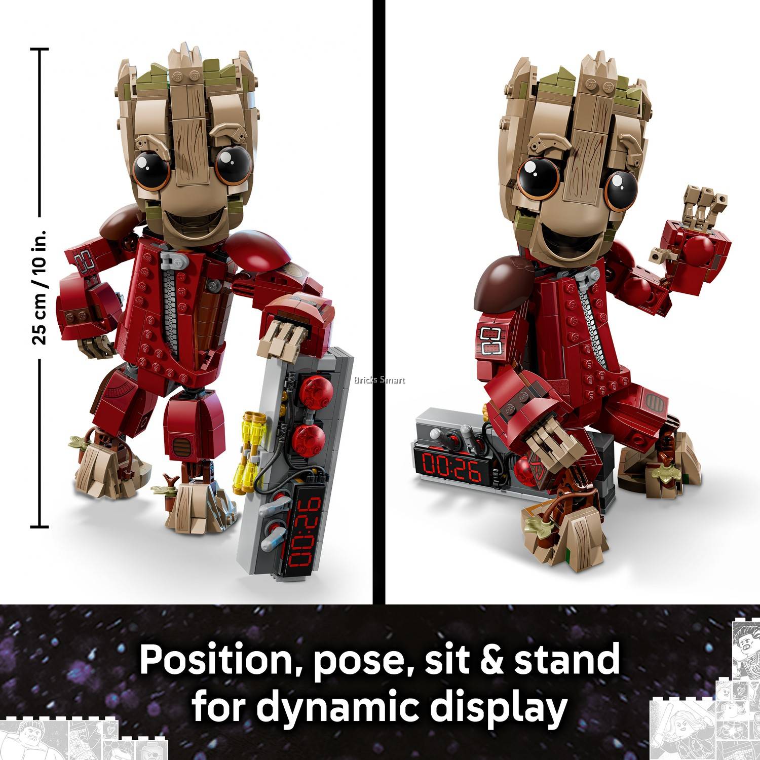 LEGO 76341 Marvel Ravager Jumpsuit Groot Super Hero Action Toy