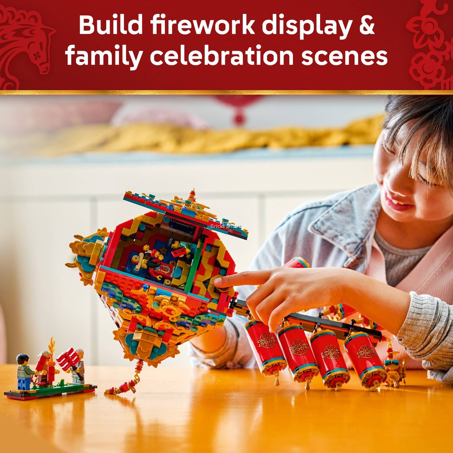 LEGO 80118 Spring Festival Fortune Firecracker Building Toy-Wall Art ...