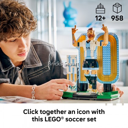 [Ship 1/5] LEGO 43015 Editions Sports Lionel Messi - Soccer Legend Building  Toy Set (958 Pieces)