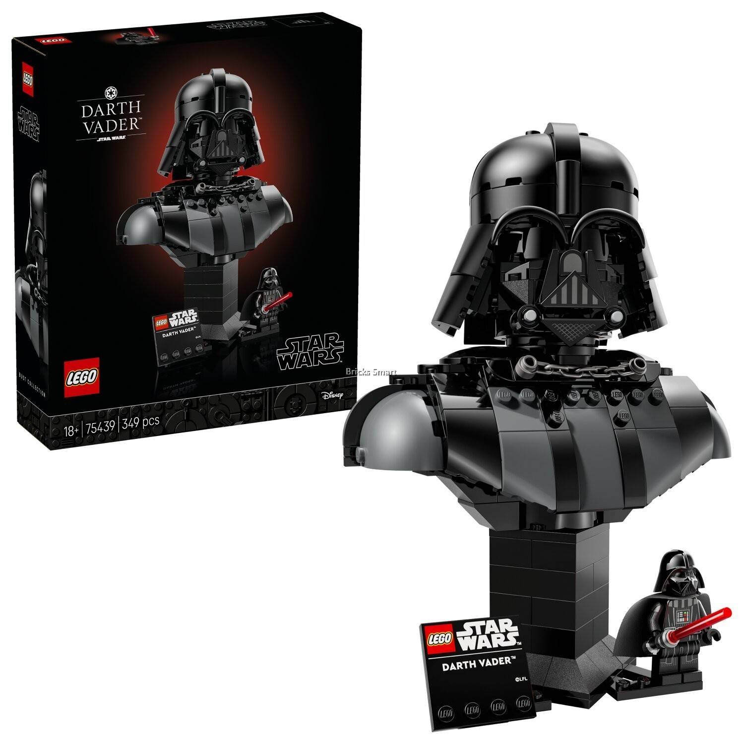 LEGO 75439 Star Wars Darth Vader™ Bust Building Toy Set (349 Pieces)