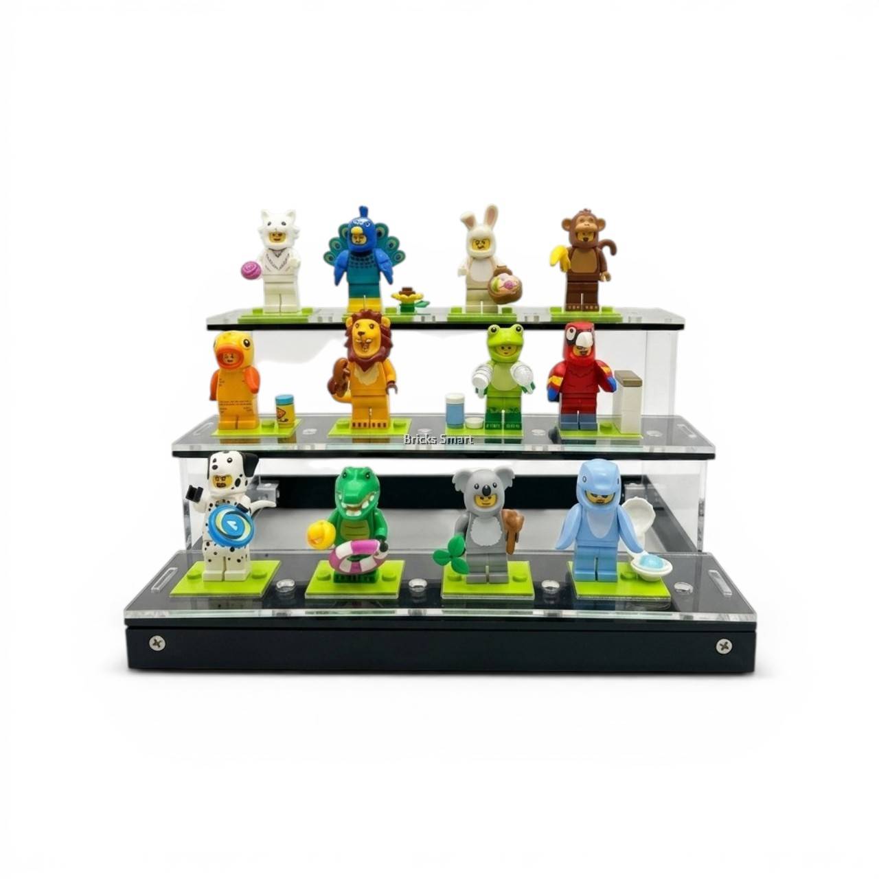 Acrylic Stand for 12 pcs Collectible Minifigures (with Base Tile)