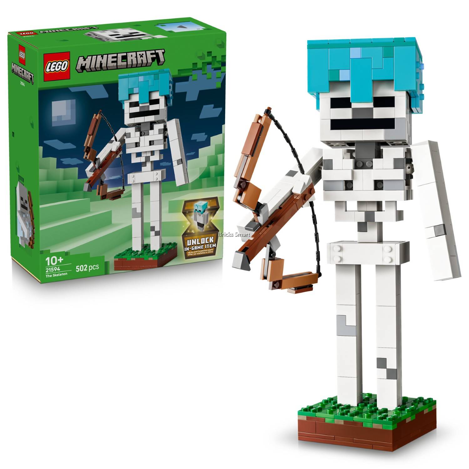 LEGO 21594 Minecraft The Skeleton Building Toy Set (502 Pieces)